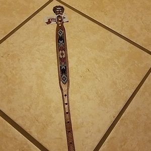 Beaded dog collar size medium